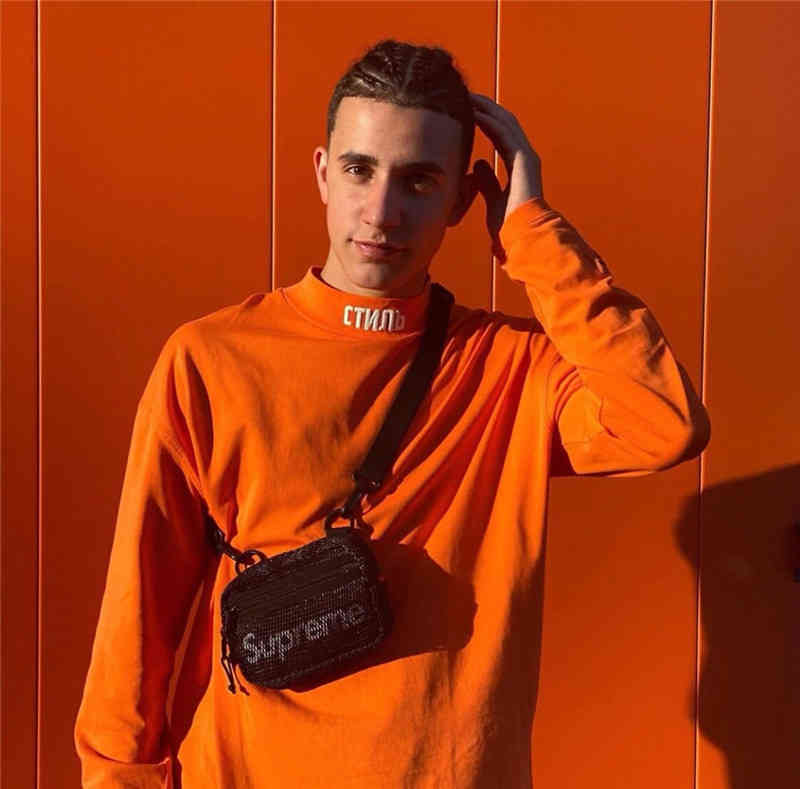 

hoodies prestons trendy herons European and American crane embroidered long sleeve T-shirt HP half high collar bottomed shirt FGO high street trend, Black