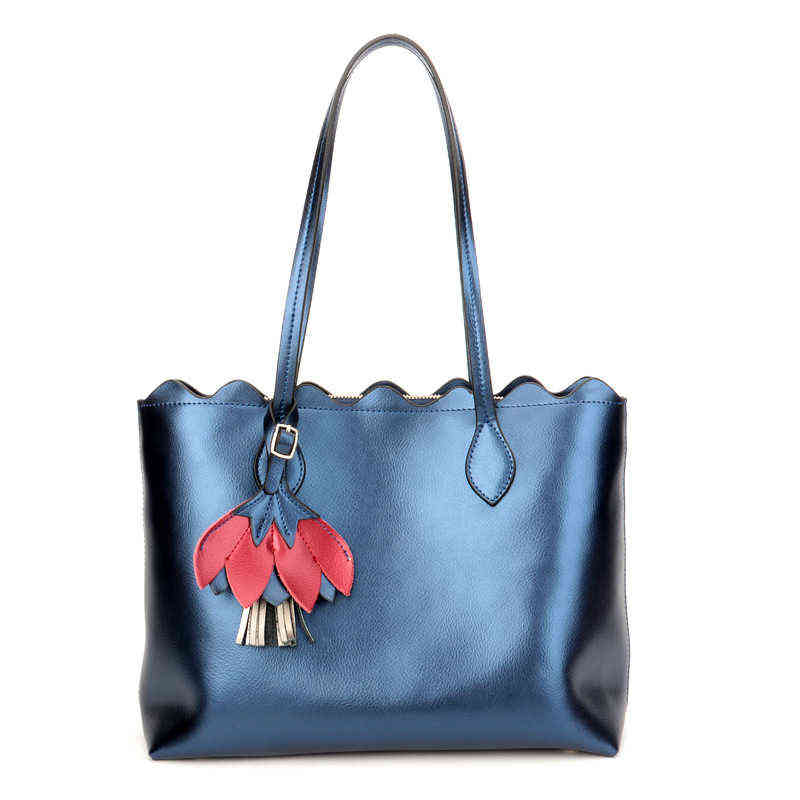 

Women's shopping handBag Fashion Simple Shoulder Bag Large Capacity Women's Handbag Tote 220615, Blue