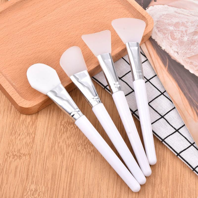 

Makeup Brushes 1Pcs Professional Face Mask Brush Skin Care Silicone Gel DIY Rhinestone Handle Beauty Cosmetic Tools WholesaleMakeup