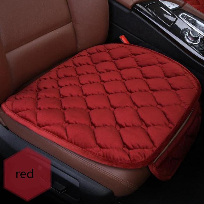 

Car front Seat Covers Cushion Luxurious check design Warm Winter Universal Fit SUV sedans Chair Pad antiskid