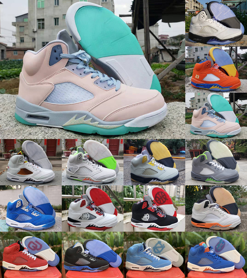 

6 6s designer mens womens basketball shoes Authentic jumpman 5 5s vintage 2022 new oreo british khaki unc electrac green tvs yellow millennial sneakers trainers 36-47, As photo 30