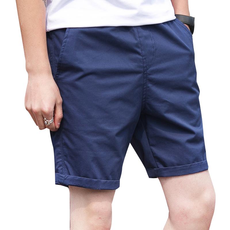 

Men' Shorts Summer Cotton Men Fashion Brand Boardshorts Breathable Male Casual Comfortable Plus Size Cool Short Masculino, Black