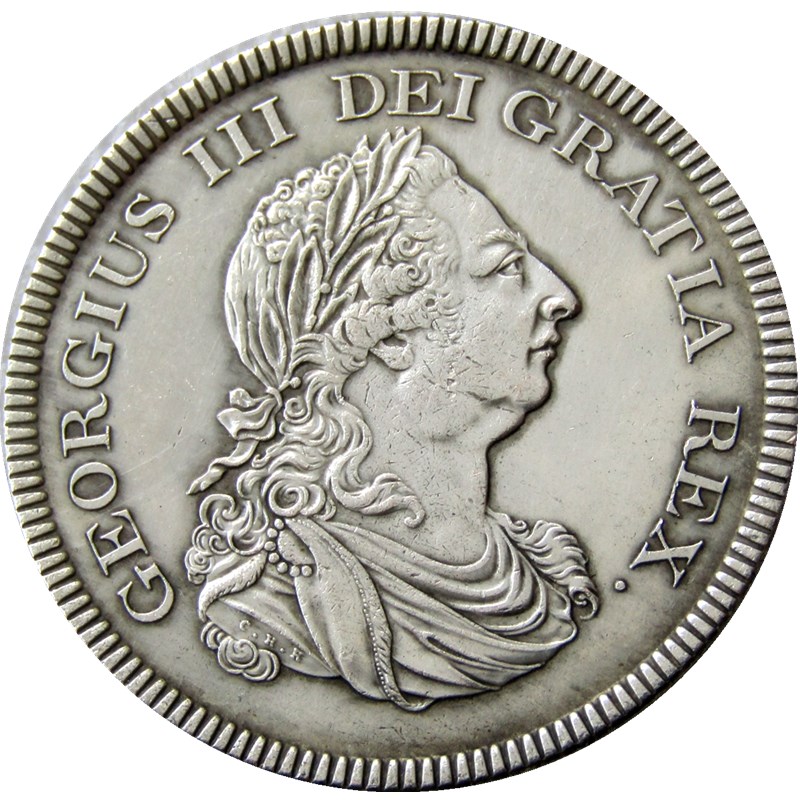 

UF(18)-UF(19)GREAT BRITAIN TRADE DOLLAR 1804 GEORGE III Craft Silver Plated Copy Coin metal dies manufacturing