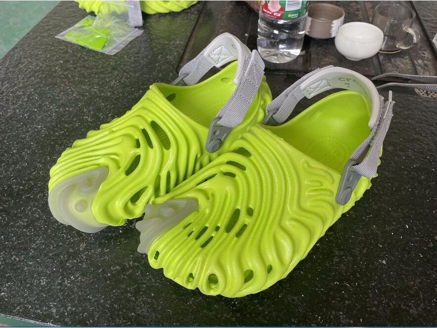 

2022 Polle Clogs Women Sandals Shoes Summer Slides Design Sandalias Mujer Zapatos pantoufle planos Army Green Brown Stratus Urchin Slippers Size 36-45, Blue