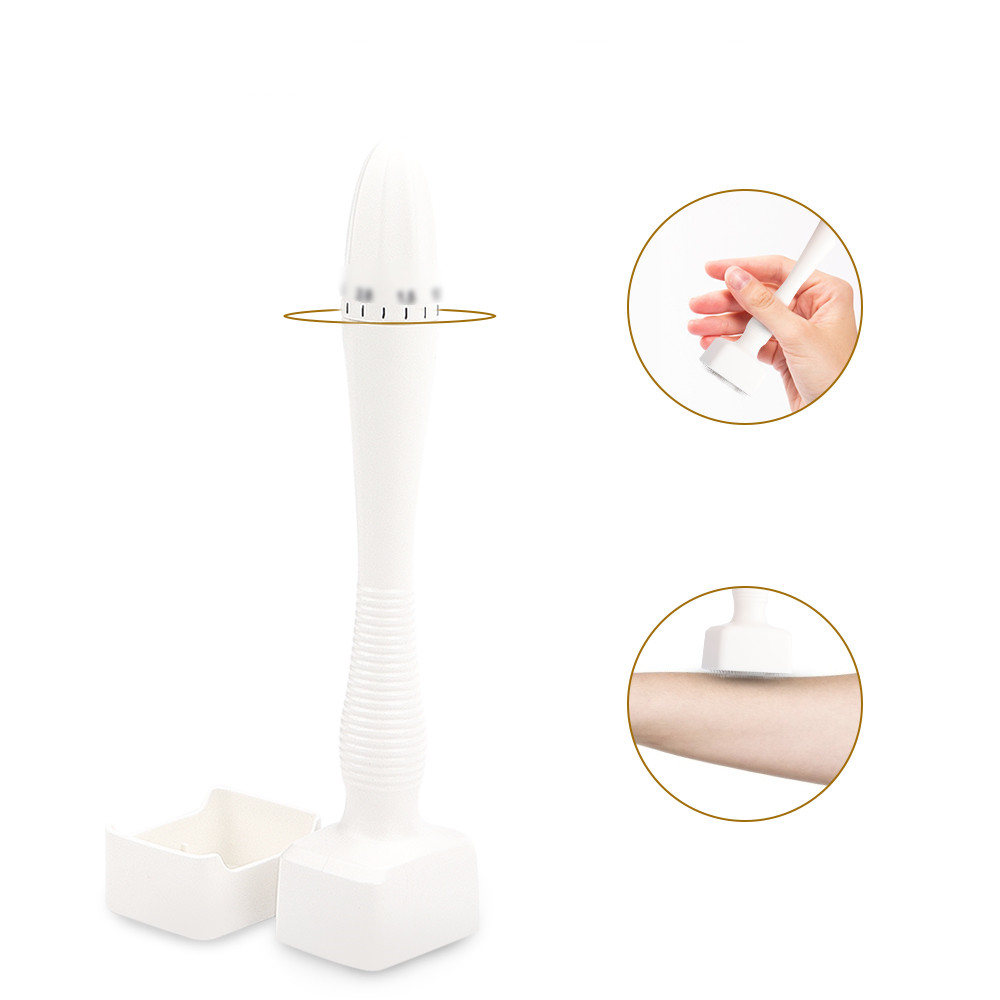 Derma stamp roller 140 needles skin needling for face body Adjustable Microneedle beauty seal young skin microneedling rollers home use care devi-image-764772326
