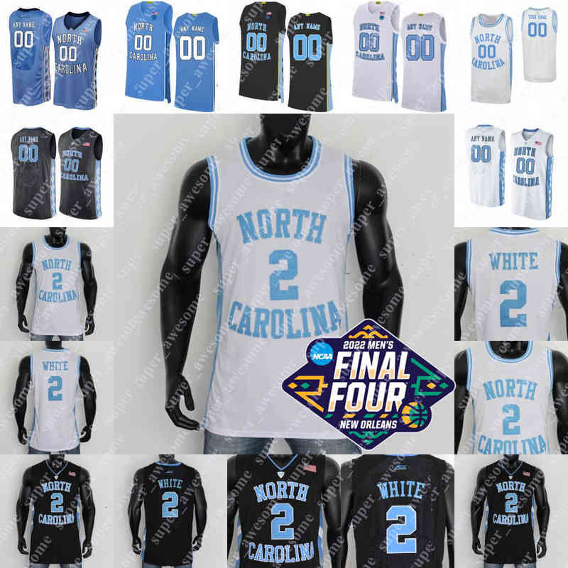 

2022 Final Four UNC North Carolina Tar Heels Basketball Jersey Caleb Love Armando Bacot Brady Manek R.J. Davis Kerwin Walton Dawson Garcia, Blue