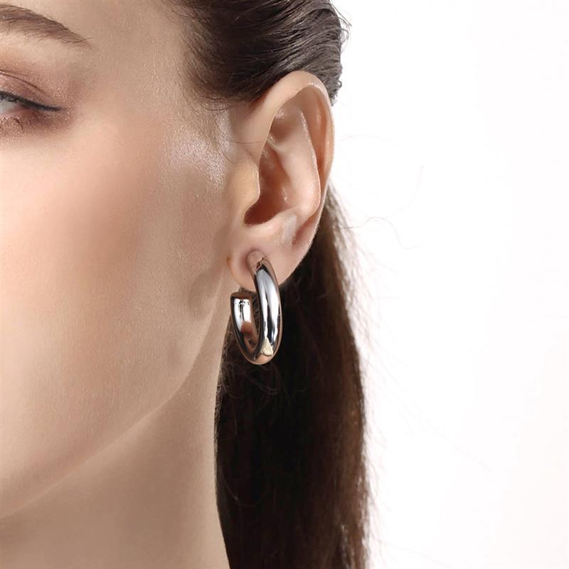 

Hoop & Huggie Trendy Stainless Steel Earrings For Woman Simple Round Shape Accessories Jewelry Gift 2022 TrendHoop