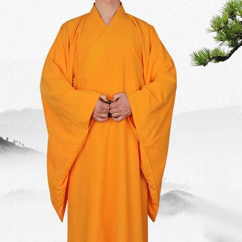 

Ethnic Clothing Buddhist Monk Robes Costume Male Shaolin Meditation Clothes Mala TA519Ethnic