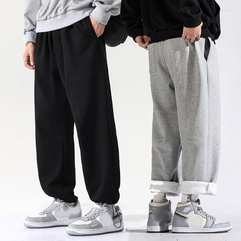 

Men's Pants Men's Trousers Casual Cotton Loose Hip Hop Streetwear Bottoms Sportswear Sweatpants Wide Leg Baskball For MenMen's, Black