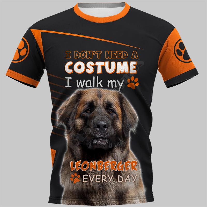 

Men's T-Shirts Leonberger 3D Printed T Shirts Women For Men Summer Casual Tees Short Sleeve Funny Drop