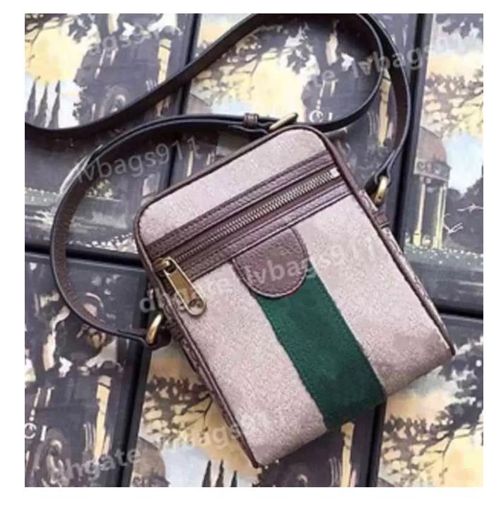 

Canvas Leather Shoulder Bags Purse Handbags Wallet W/Box 598103, Brown