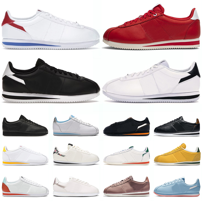 

women Cortez men running shoes Forrest Gump Black White bronze heel Stranger Things light bone Oregon Collection mens classic sports