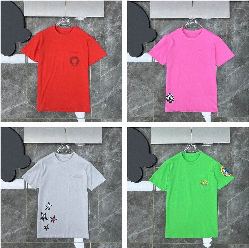 

Designer mens chromes T shirt cross top tee Hearts womens short sleeve shirts black white T-shirts casual printed tees crew neck Horseshoe shirts p4zG#
