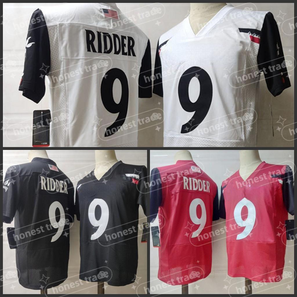 

NCAA Football Jersey 9 Desmond Ridder Cincinnati Bearcats Team Stitched White Red College Jerseys University Sportswear, 9 ridder red