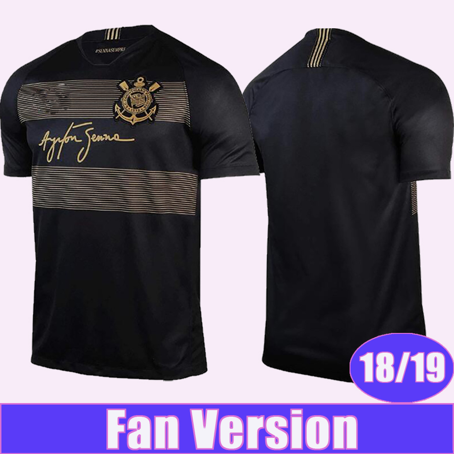 

2018 2019 Corinthians JADSON ROMERO Mens Soccer Jerseys G. ARANA RODRIGUINHO M. GABRIEL 3rd Football Shirts, Qm8679 18 19 3rd no patch