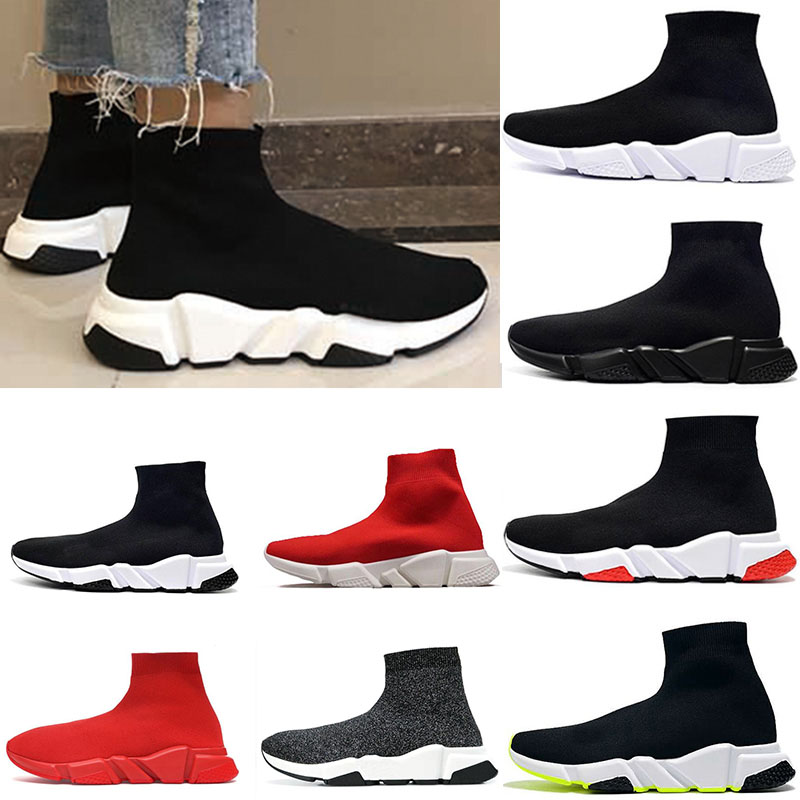 

Paris Designer Sock Shoes For Me Women Running black White Red Breathable Sneakers Race Runners Shoes mens and womens Sports Sneaker Outdoor Eur 36-47, With original box