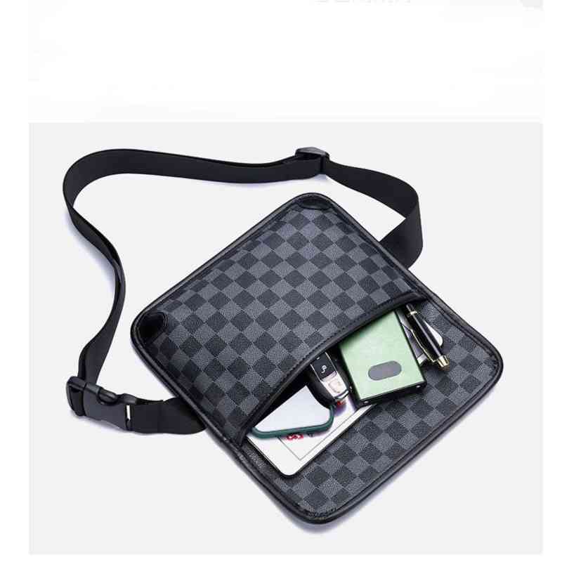 

Designer Messenger Bag Man Woman Lovers Luxurious Europe and America Fashion Brands Postman And Leisure Crossbody Shoulder Waist Bag L9.6in W1.1in H6.6in, Checkerboard