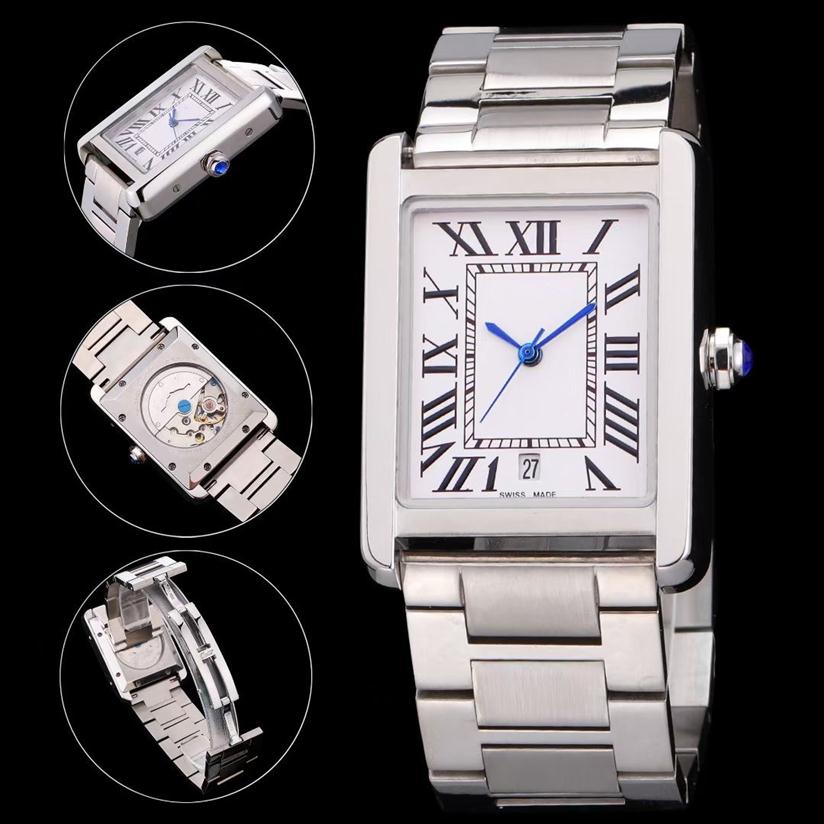 

Men and women fashion casual 32mm automatic mechanical watch classic roman numeral clock stainless steel case strap three styles c170D