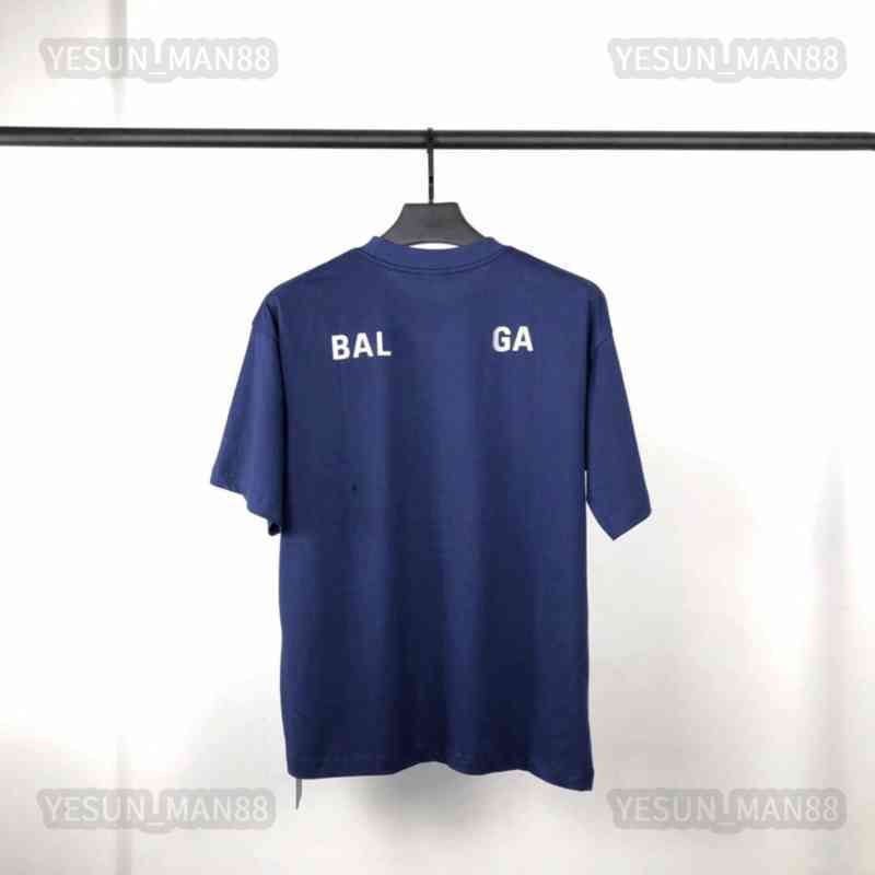

T Shirts Designer Luxury Spring And Summer Balencaigas Classic Back Letter Printed T Shirt Mens And Womens Couple Loose Cotton Tee Various Styles, 10