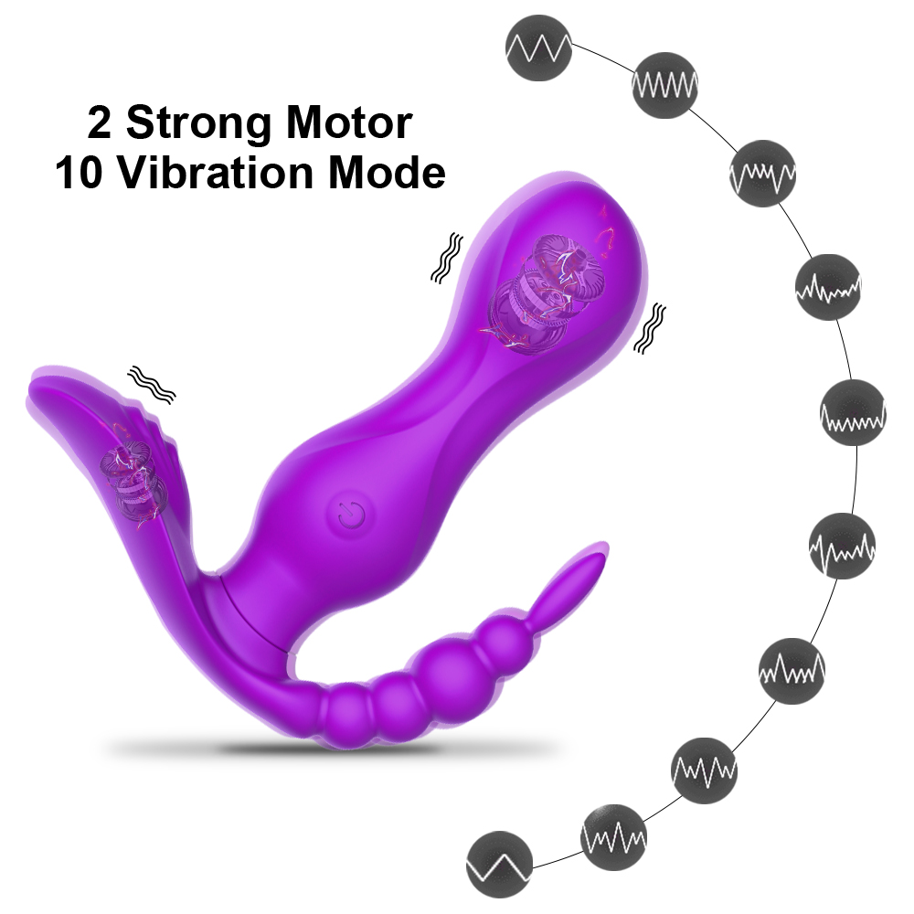 Wearable Vibrator Sex Toys for Women Adult Anal Plug G Spot Clitoris Stimulator Wireless Remote Control Panties Vibrator Dildog-image-764636532