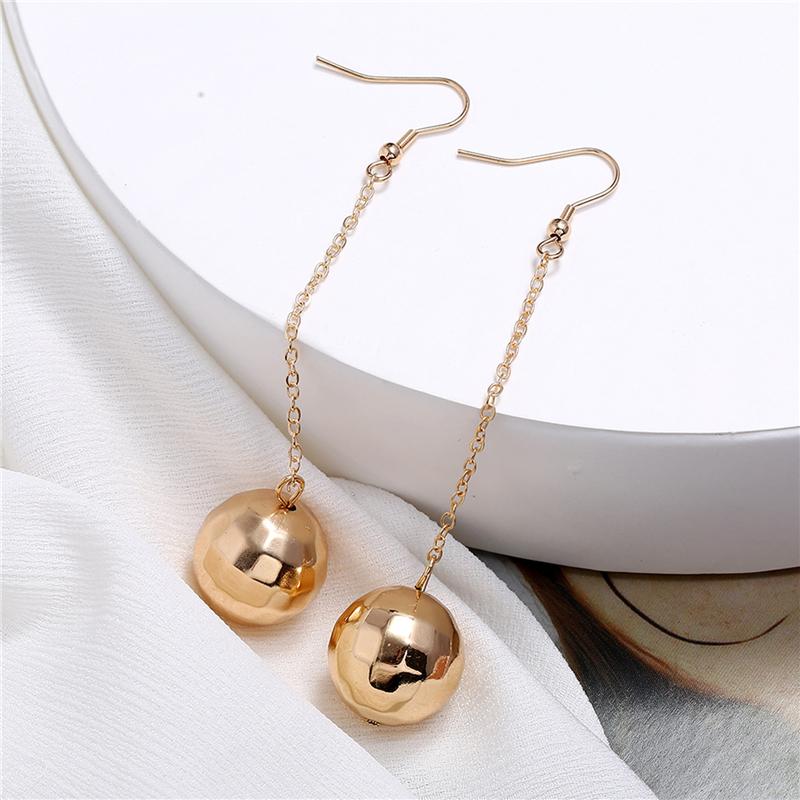 

Dangle & Chandelier Fashion Long Earring 2022 Ball Geometric Earrings For Ladies Hanging Drop Modern Oorbellen Jewelry