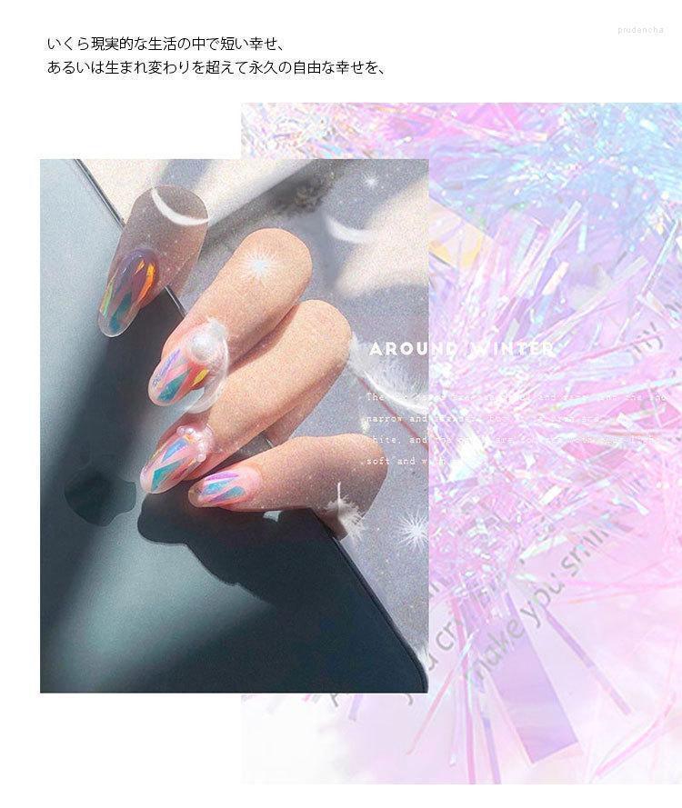

False Nails Color Flash Nail Stickers Decals Art Year Manicure Full Wraps Tool Tools Prud22