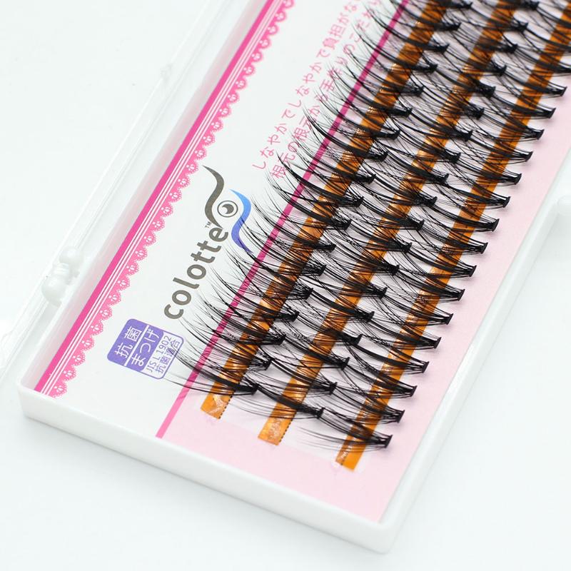 Faux cils super paquets de maquillage naturel cluster individuel volume 3d greffage faux de vison extension de cils luash bunchefalse
