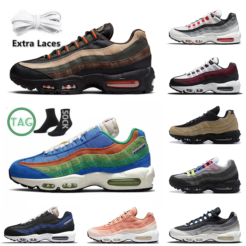 

2022 With Socks Women Mens 95 95s Running Shoes Sneakers Iron Wolf Grey Dark Army Hot Pink white black off Bordeaux Khaki Total Orange Sport Trainers Sneakers, 32 40-46 midnight navy blue