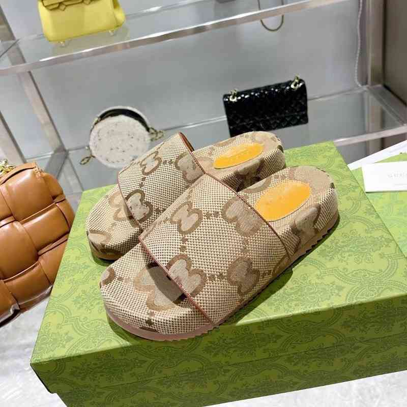 

Embroidered thick soled slippers women's 2022 new style muffin with a raised letter and a couple's large size, Black