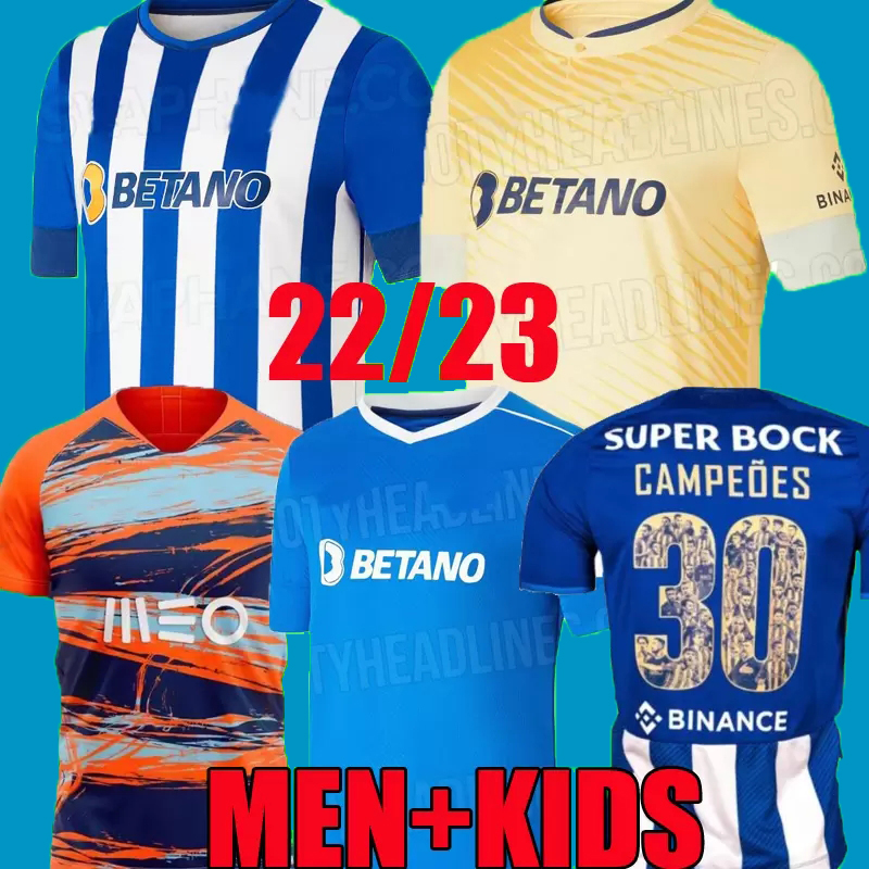 

2023 FC Porto CAMPEOES 30 soccer jerseys 2022 Fabio Vieira camisa de futebol Otavio Evanilson MATHEUS MEHDI Conceicao Maillots men kids kit 21 22 23 football shirt top, 22 23 away 1 patch