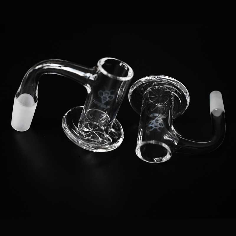 

Jcvap Full Weld Beveled Edge Blender Banger Smoking Dab Rig 90° Terp Slurper Quartz Bangers Water Glass Bong JC01 Best quality