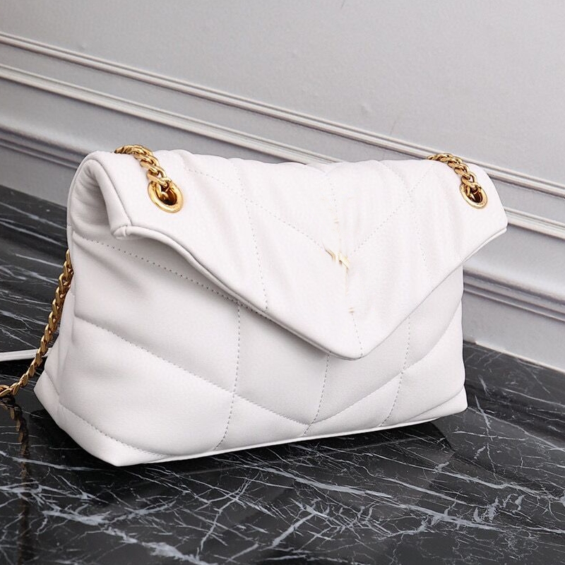 

Luxury handbag designer bags high-end new retro chain bag European and American fashion leather one shoulder diagonal straddle portable women's bag brand womens, White