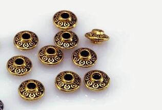 

6mm UFO Tibetan Silver Antique Loose Bead Spacer Connectors for DIY Jewelry Making bracelet dhys3h