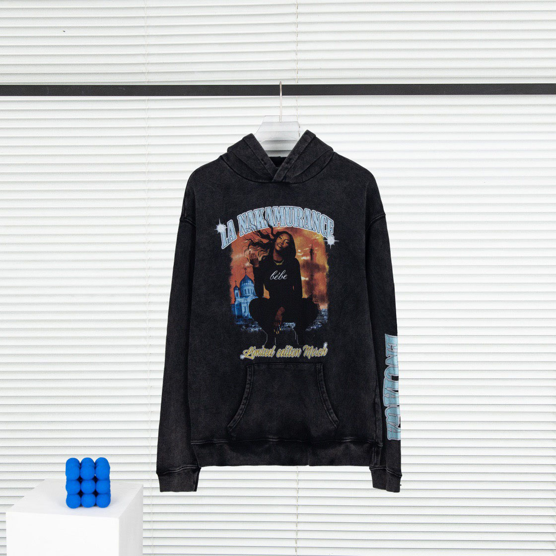 

New AOP jacquard letter knitted sweater in autumn / winter 2022acquard knitting machine e Custom jnlarged detail crew neck cotton r44F3322, Black