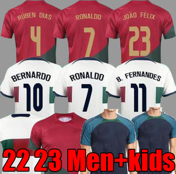 

2023 soccer jersey Portuguese Bruno FERNANDES DIOGO J. DANILO Portuguesa Retro 2022 Joao Felix 22 23 Football shirt BERNARDO Portugieser Men Women Kids Kit uniforms, 18