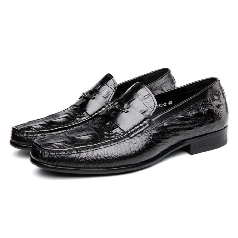 

Men Formal Suit Shoes Slip on Patent leather Driving Loafers Wedding Party Dress Shoes Da032, Black
