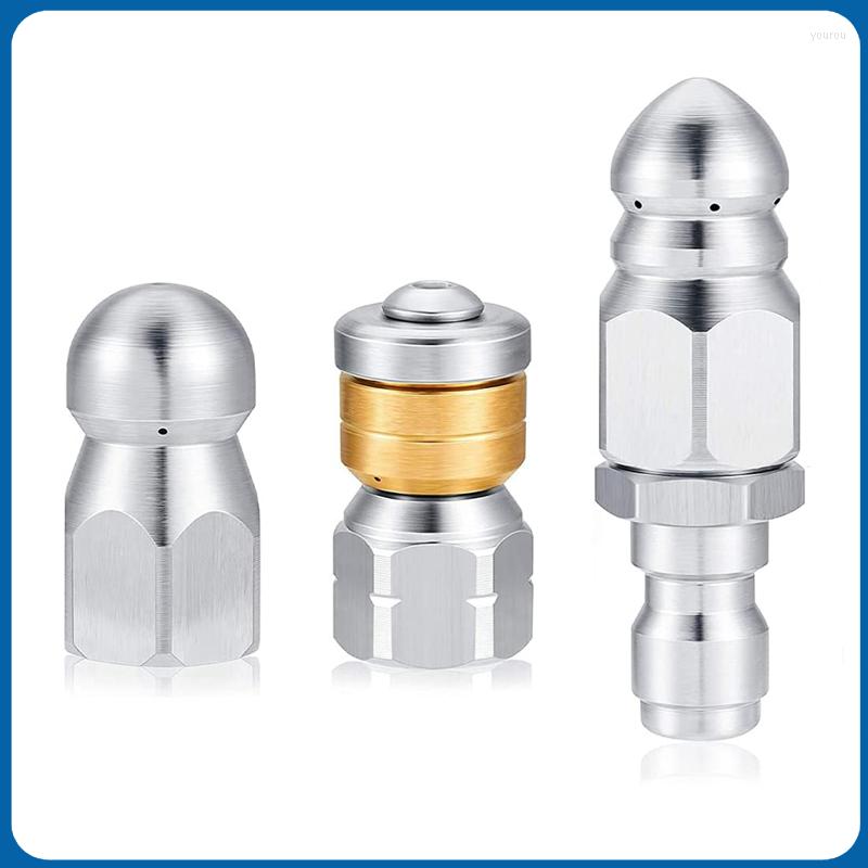 

Water Gun & Snow Foam Lance Sewer Cleaning Pipe Jetter Spray Quick Plug Drain Hose Nozzle Tools 1/4inch Washer Stainless Steel Pressure Drai