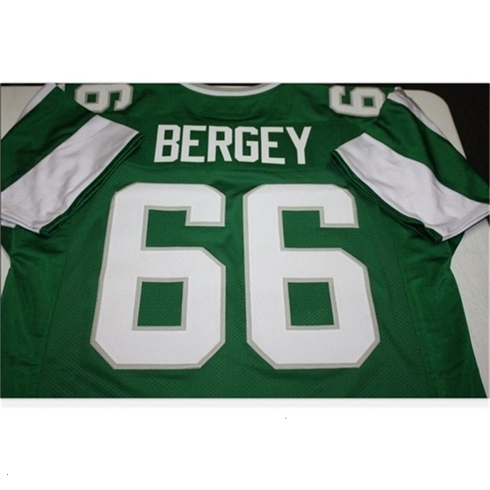 

Jay Uf Chen37 Goodjob Men Youth women Vintage Bill Bergey #66 Sewn Stitched RETRO Football Jersey size -5XL or custom any name or number jersey, Green women s-2xl