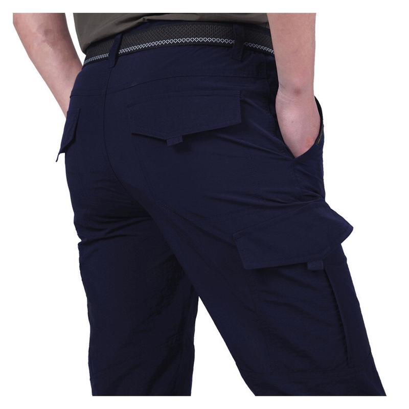 

Men's Pants 2022 Lightweight Tactical Breathable Summer Casual Army Military Long Trousers Male Waterproof Quick Dry, Black