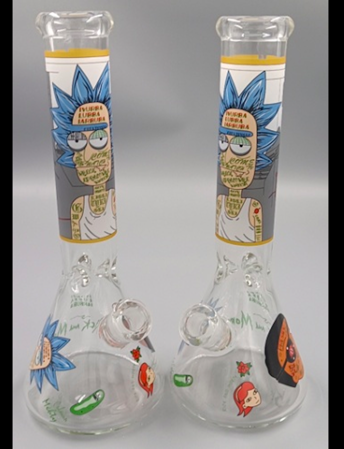 

Hookah cartoon theme glass bong 14in 7mm