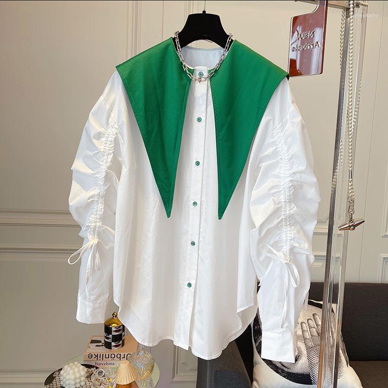

Women' Blouses & Shirts Fashion Women Shirt Autumn Formal Elegant Patchwork Tie Long Sleeve Slim Blouse Office Ladies Work Wear Tops W01Wom, White