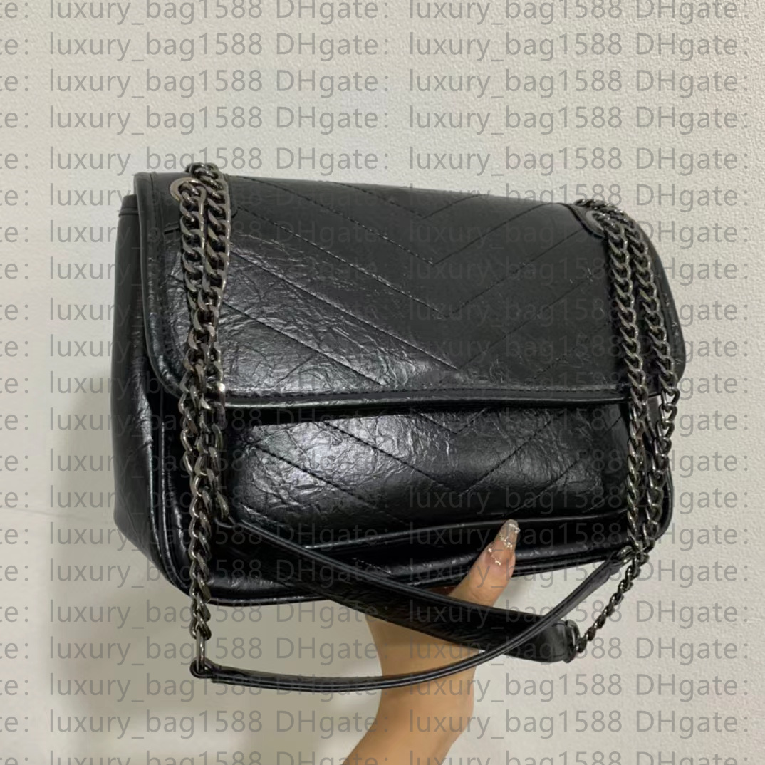 Designer NIKI sac à bandoulière femme sac grand volume en cuir vintage 2022 mode chaîne sac à bandoulière