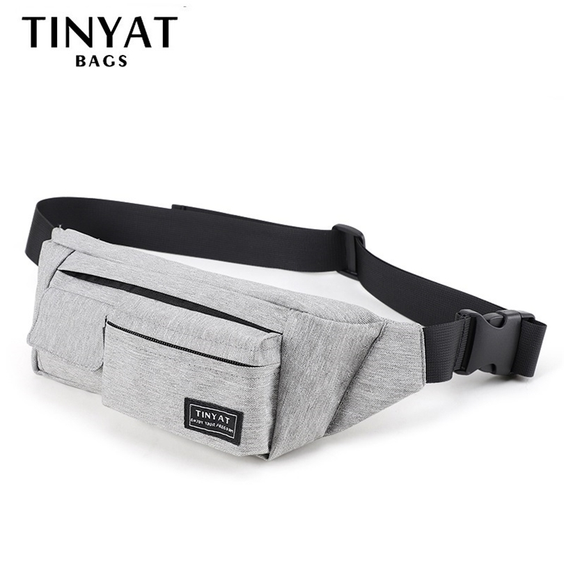 

TINYAT Men Women Waist bag pack bag for mens belt for Phone Money Light Belt bag with 4 pockets Travel Casual Belt Pouch 017kg 201119, Sky blue