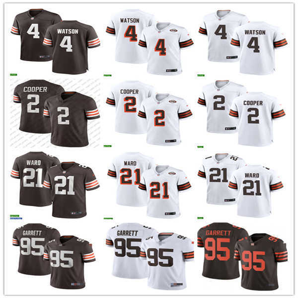 

Men Women Youth Cleveland''Browns''2 Amari Cooper 4 Deshaun Watson 95 Myles Garrett 24 Nick Chubb 21 Denzel Ward Football Jerseys, Colour
