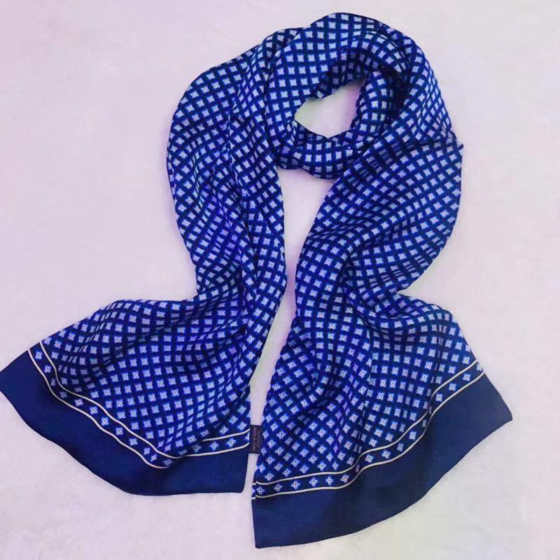 

Scarves Vintage 100% Silk Scarf Men Fashion Paisley Flowers Pattern Print Double Layer Satin Neckerchiefs 10pcs Mixed #4089