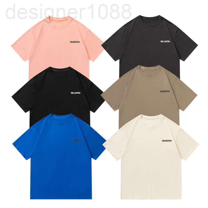 

Men's T-Shirts designer Summer 2022 new letter small pattern Korean loose triangular print men's and women's top short sleeved T-shirt Z3BB, 2# packing bag