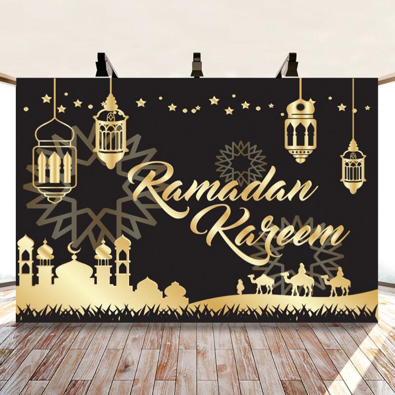 

Party Decoration Ramadan Eid Mubarak Moon Star Background Supplies