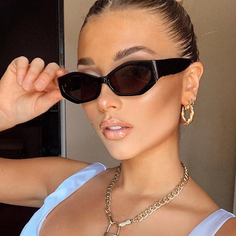 

Sunglasses Polygonal Cateye Women Brand Designer Glasses For Women/Men Steampunk Small Eyeglasses Gafas De Sol Uv400Sunglasses