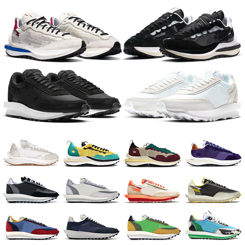 

men VaporWaffle running shoes LDWaffle 2.0 Royal Fuchsia Sail Gum Tour Yellow Villain Red Black Nylon women outdoor sports sneakers, 13 obsidian cool grey