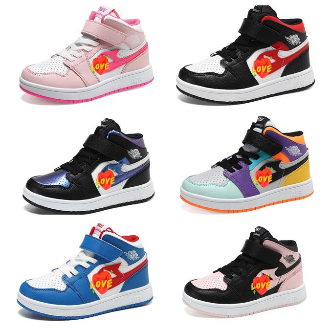 

High Air No 1 student boy kids girl Sports skateboard Shoes soft Comfortable travel running shoes top quality Beautiful Christmas birthday gift N01, N-02